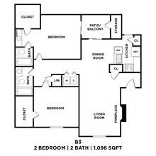Unit 1631-H 1631-H floor plan